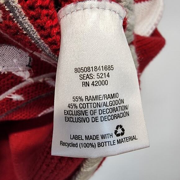 Vtg Holiday Editions Ugly Christmas Sweater Vest Size XL Red Snowman Santa Dog - Picture 8 of 8